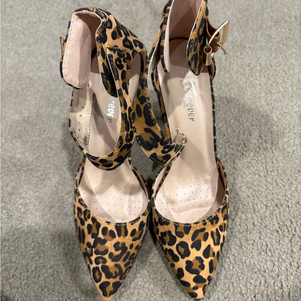 Forever Brown and Black High Heel Pumps